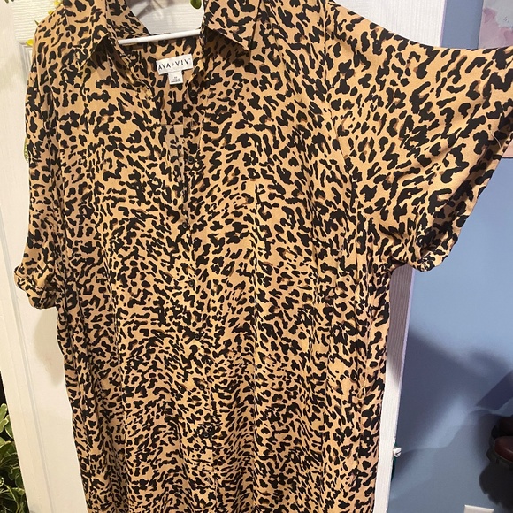 Animal print Ava & Viv 4x dress - Picture 4 of 4